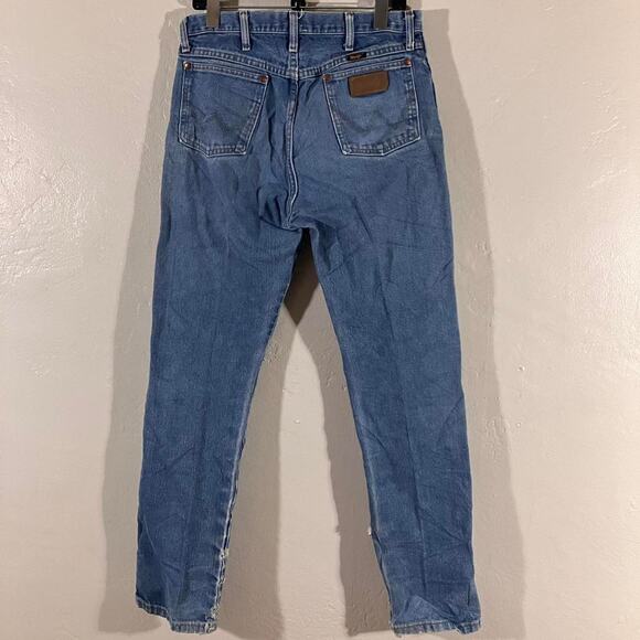 Y2K Vintage Wrangler Jeans Distressed Faded Western Denim - Picture 4 of 4